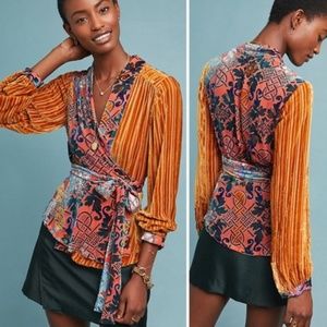 Moulinette Soeurs for Anthropologie Velvet Top